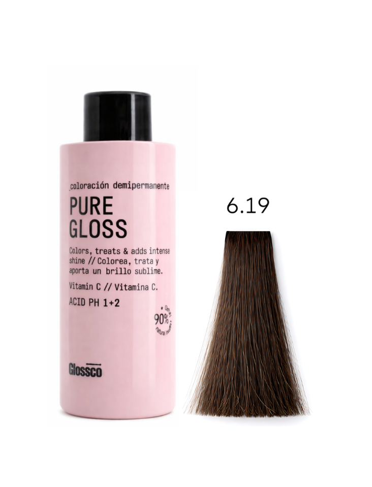 PURE GLOSS ACIDIC HAIR COLOR   6.19